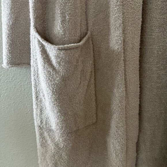Barefoot Dreams CozyChic Lite Essential Long Cardigan Super Soft Fleece Robe S - Picture 3 of 6